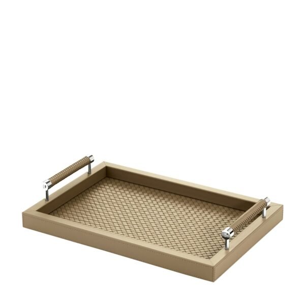 Leather Woven Diana Tray (46cm x 31cm)