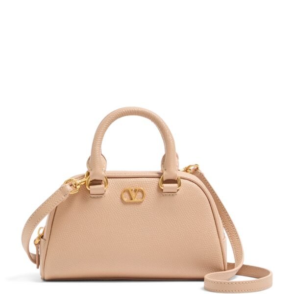 Mini Grained Leather VLogo Signature Bag