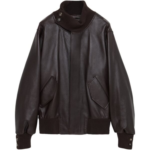 Leather Bomber Jacket