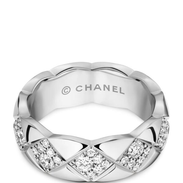 White Gold and Diamond Coco Crush Ring