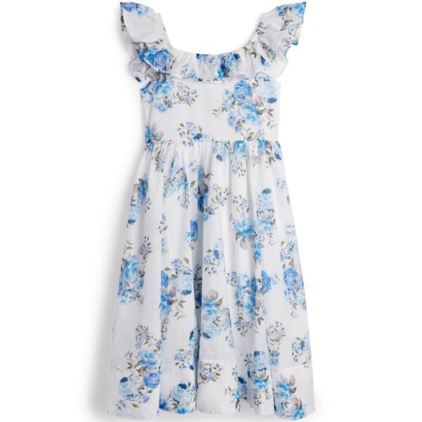 Cotton Floral Ruffle Dress (4-16 Years)