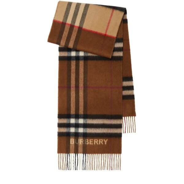 Cashmere Contrast Check Scarf