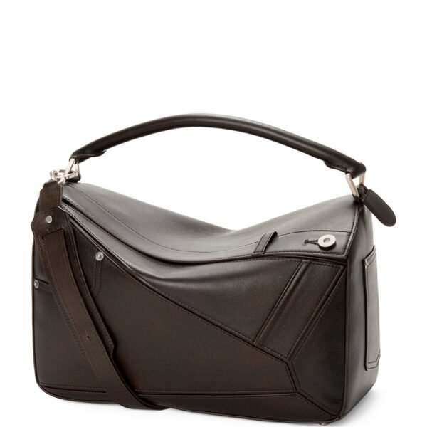 Large Calfskin Puzzle Panta Top-Handle Bag