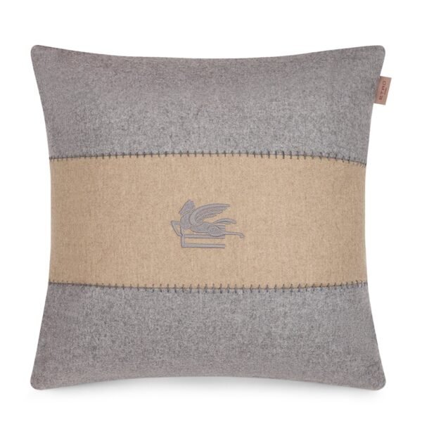 Wool-Blend Embroidered Pegaso Cushion (45cm x 45cm)