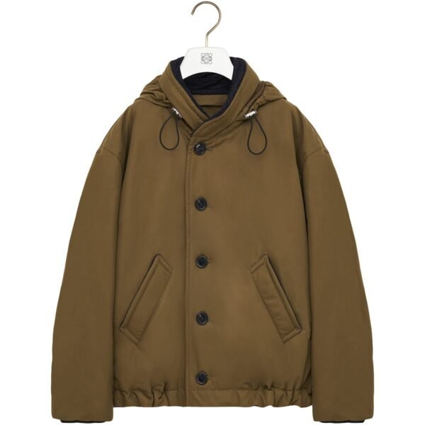 Wool-Cotton-Blend Padded Jacket