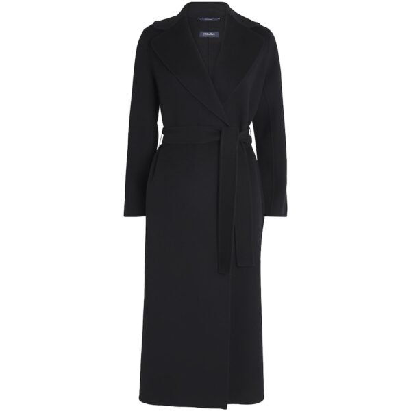 Virgin Wool Wrap Coat