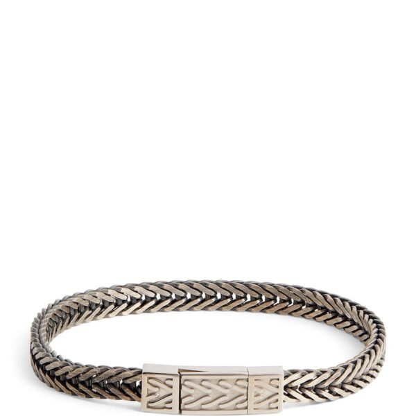 Sterling Silver Herringbone Chain Bracelet