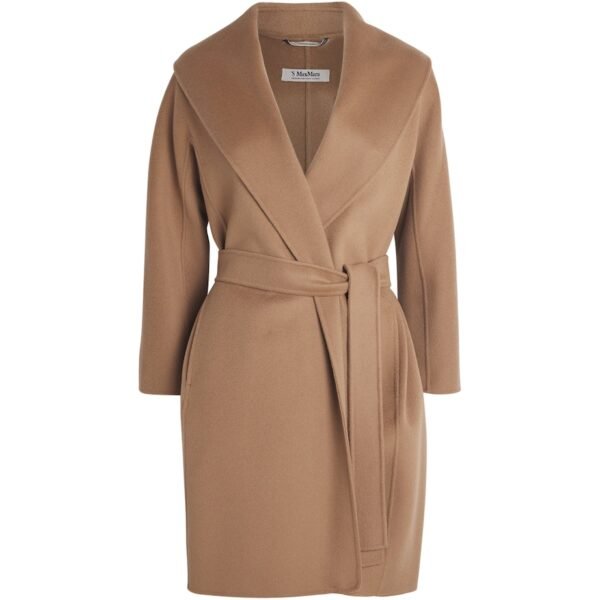 Virgin Wool Wrap Coat