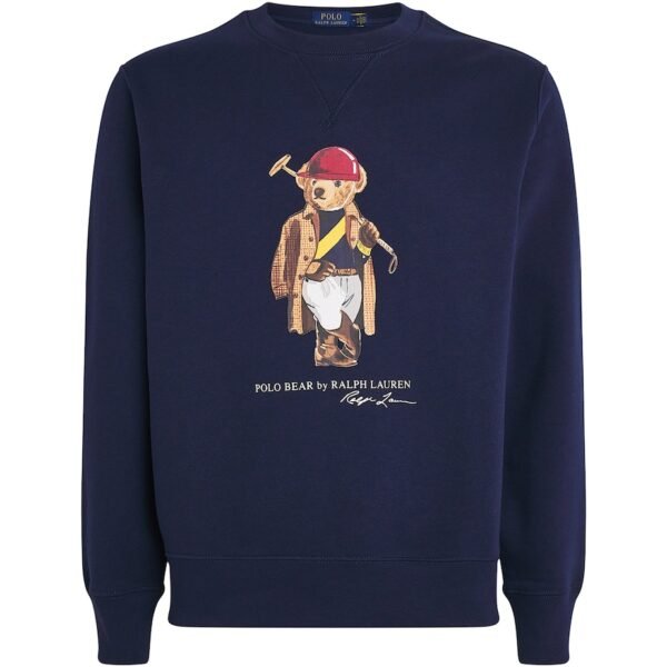 Cotton-Blend Polo Bear Sweatshirt