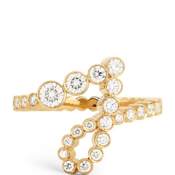 Yellow Gold and Diamond Ensemble ‘J’ Ring