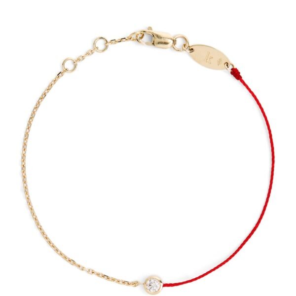 Yellow Gold and Diamond Pure Half-Chain Bracelet