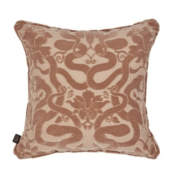 Medium Cut-Velvet Anaconda Cushion (45cm x 45cm)