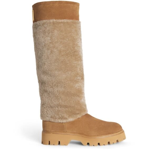 Sheepskin Knee-High Boots