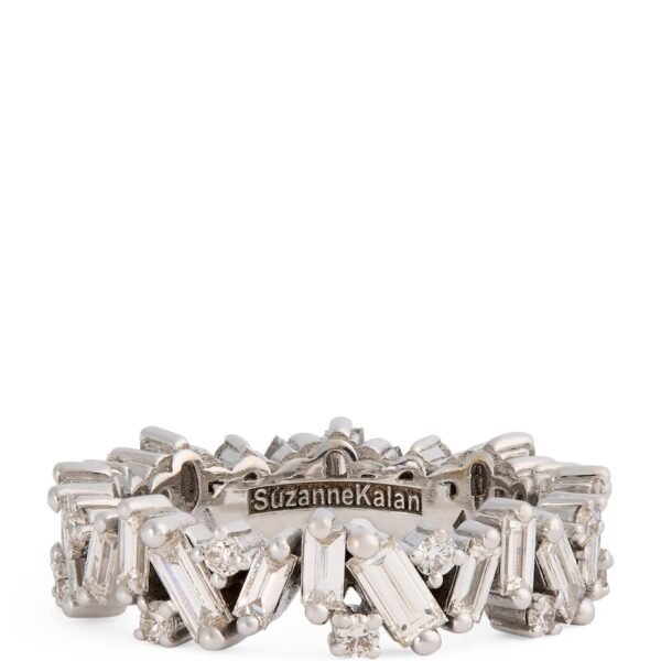 White Gold and Diamond Frenzy Ring (Size 5.5)