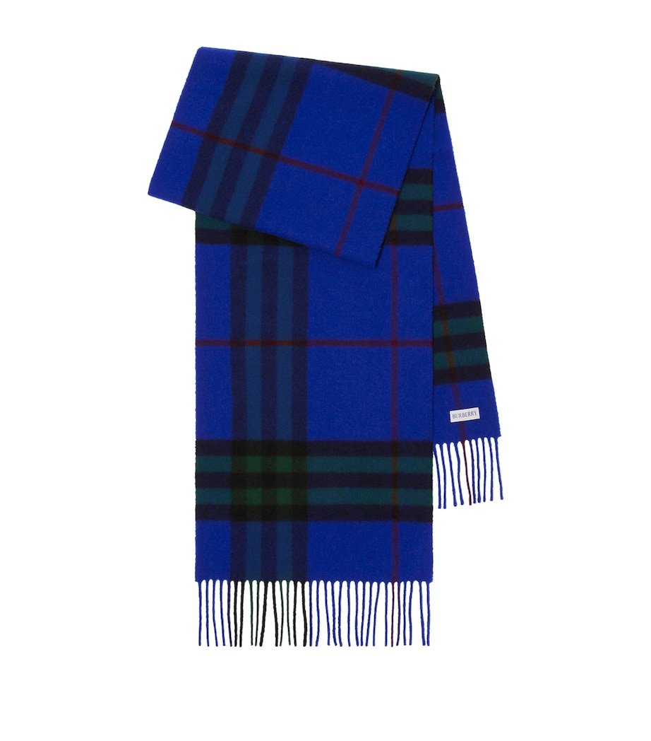 5d72b48c5a8701fdc63bb0e8937e9aac Cashmere Check Scarf - Image 1
