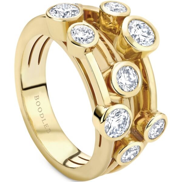 Yellow Gold and Diamond Classic Raindance Ring