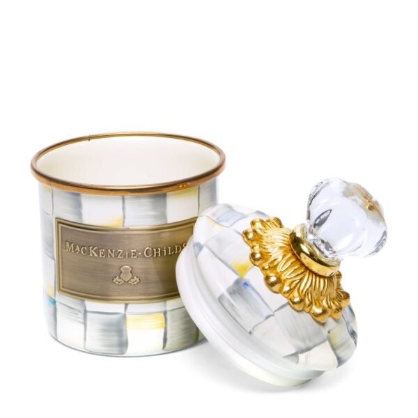 Mini Sterling Check Canister (15cm)