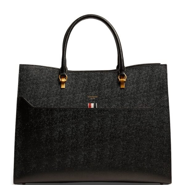 Large Leather Duet Tote Bag