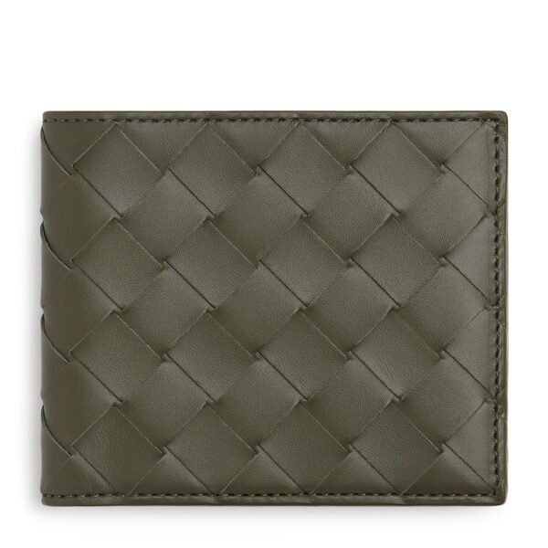 Leather Intrecciato Bifold Wallet