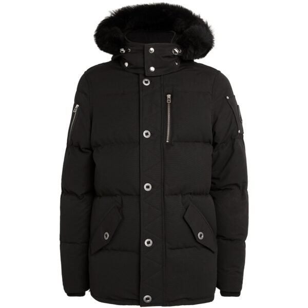 Shearling-Collar Puffer Jacket