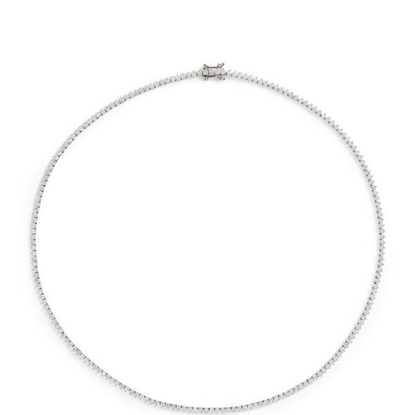 White Gold and Diamond Tennis Necklace (5.25ct)
