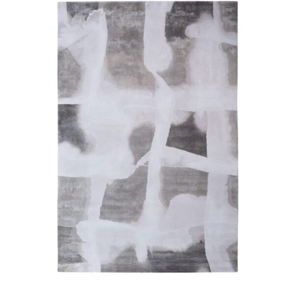 Wool-Silk Solu Silver Rug (2.74m x 1.83m)