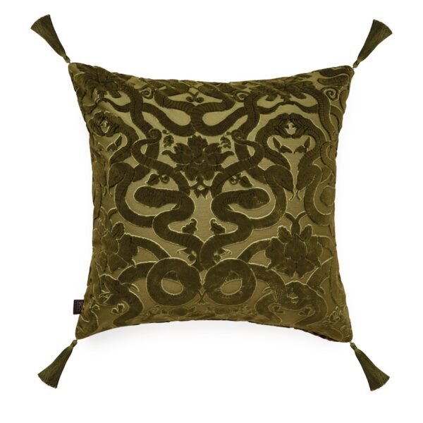 Large Velvet Anaconda Cushion (60cm x 60cm)