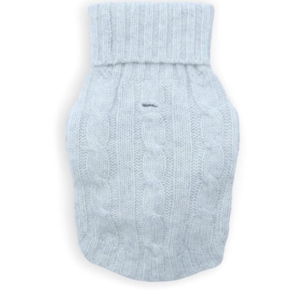 Cashmere Cable-Knit Dog Sweater (M)