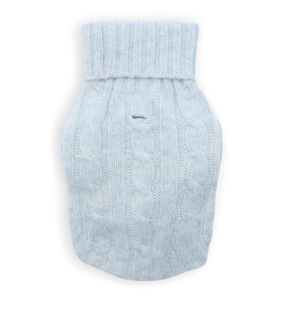 8021a9c595fcbe2afe55b9462e95cebb Cashmere Cable-Knit Dog Sweater (M) - Image 1