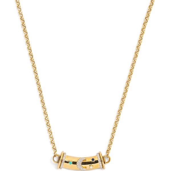 Yellow Gold and Diamond Lot N*91 Warrior Necklace