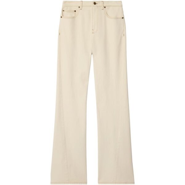 Stretch-Cotton Bootcut High-Rise Jeans