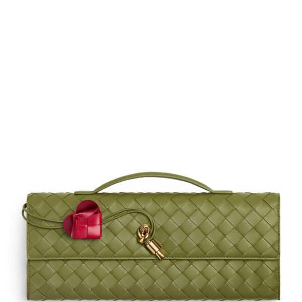 Leather Intrecciato Andiamo Clutch Bag