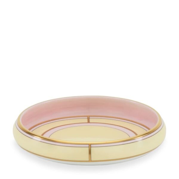 Porcelain Colonna Diva Giallo Round Tray (17cm)
