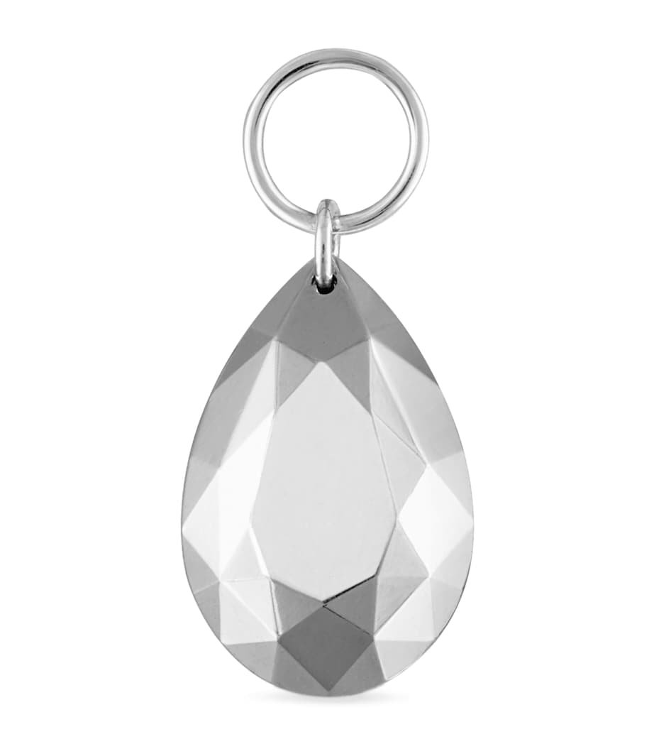 8e2dd9ea1a5891c84d3dbde7eeea03ff Faceted Pear Single Charm (9mm) - Image 1