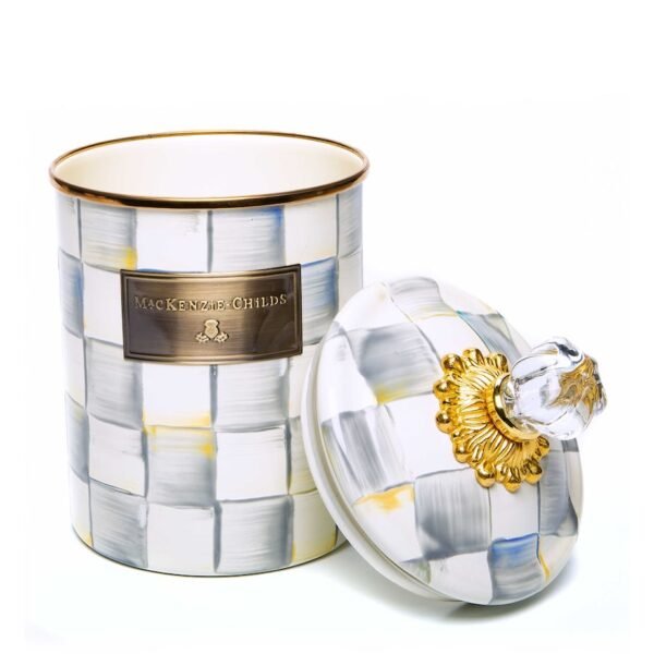 Medium Sterling Check Canister (21.5cm)