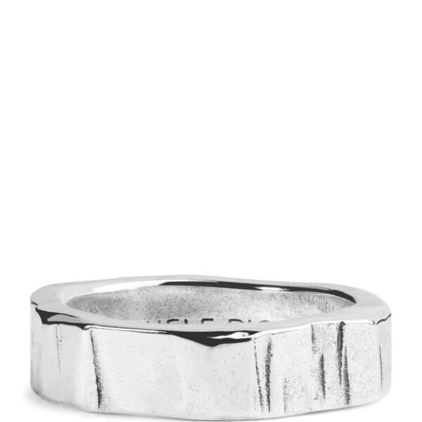 Silver Hammered Band Ring
