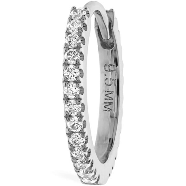 Diamond Eternity Single Hoop Earring (9.5mm)