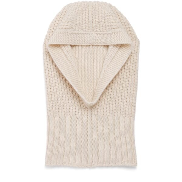 Cashmere Waffle-Stitch Hood