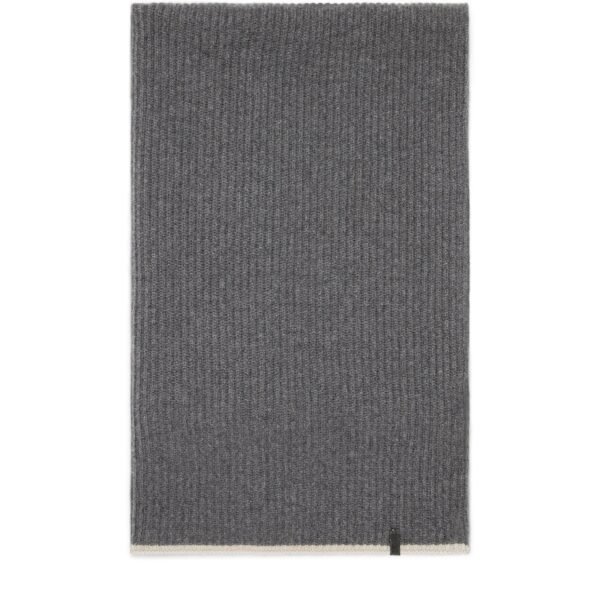 Cashmere English Rib Monili Scarf