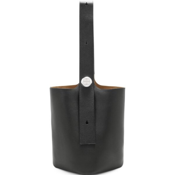 Large Leather Pebble Bucket Bag