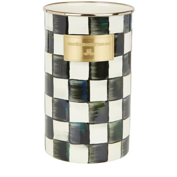Courtly Check Enamel Utensil Holder
