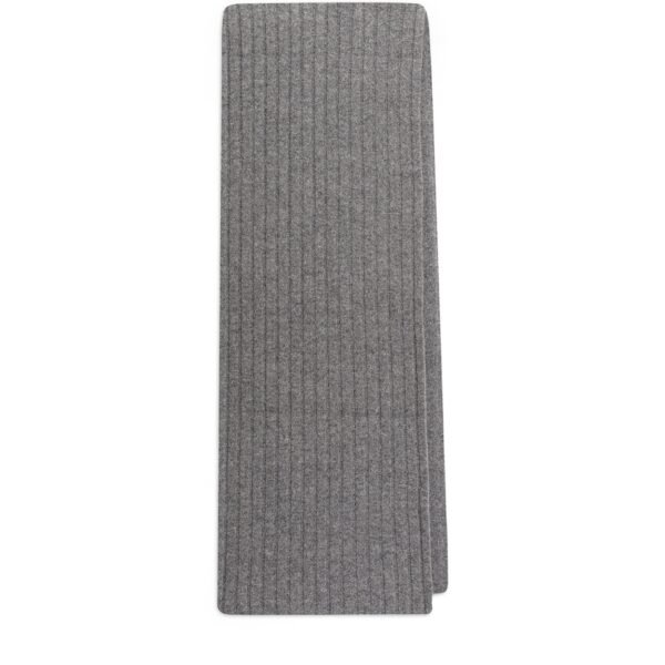 Cashmere Rib-Knit Scarf
