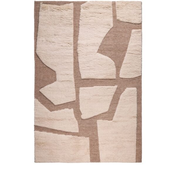 Wool Fossil Tan Rug (2.74m x 1.83m)