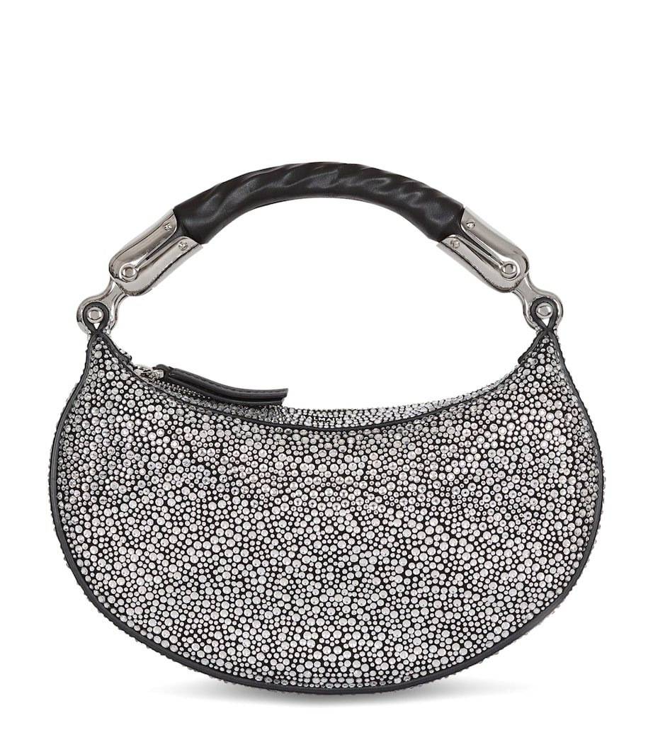 9fbb95bfa6a3a821a4bc75a028c0174d Mini Embellished Suede Ebene Top-Handle Bag - Image 1