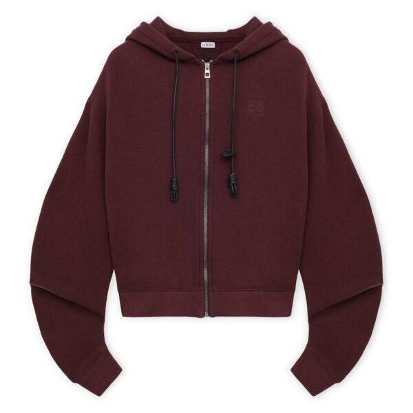 Cotton-Cashmere Flamenco Zip-Up Hoodie