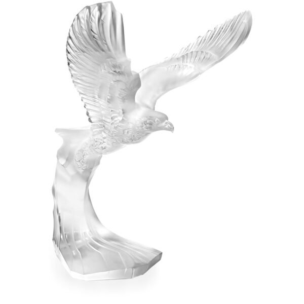 Crystal Golden Eagle Sculpture