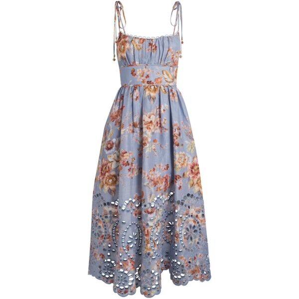 Linen Awaken Picnic Midi Dress