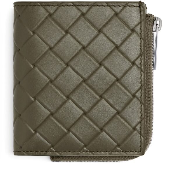Leather Intrecciato Bifold Wallet