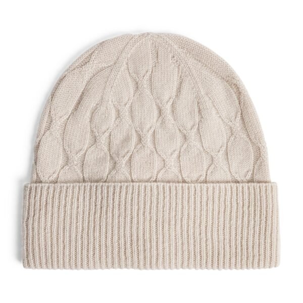 Cashmere Cable-Knit Beanie