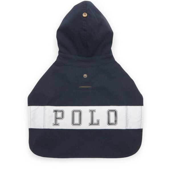 Canvas Hooded Polo Dog Raincoat (M)